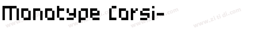 Monotype Corsi字体转换
